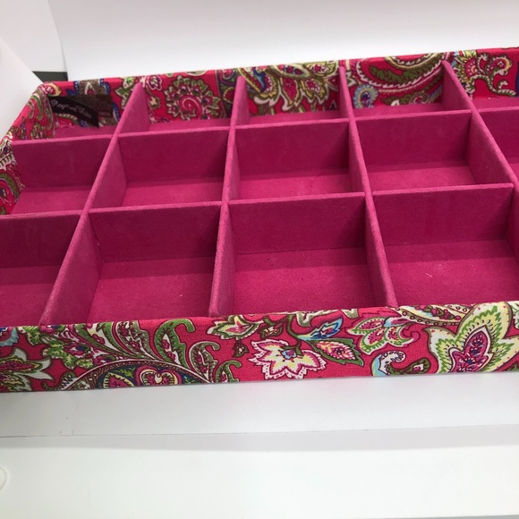 Raymond Waites Pink Paisley Jewelry Organizer Tray